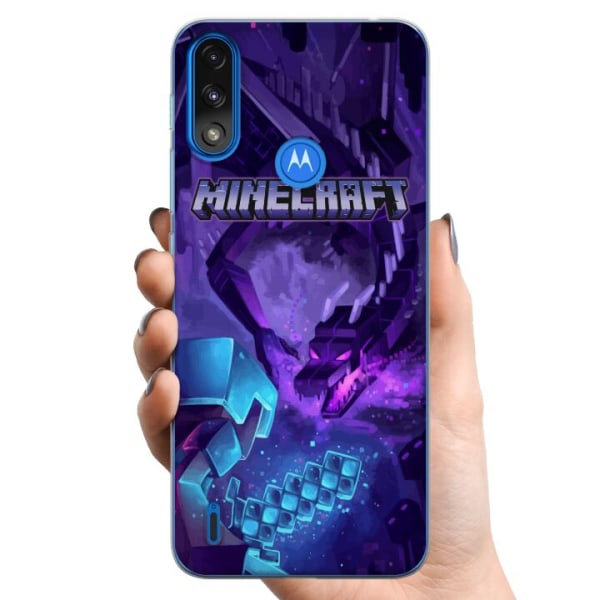 Motorola Moto E7 Power TPU Mobilskal Minecraft