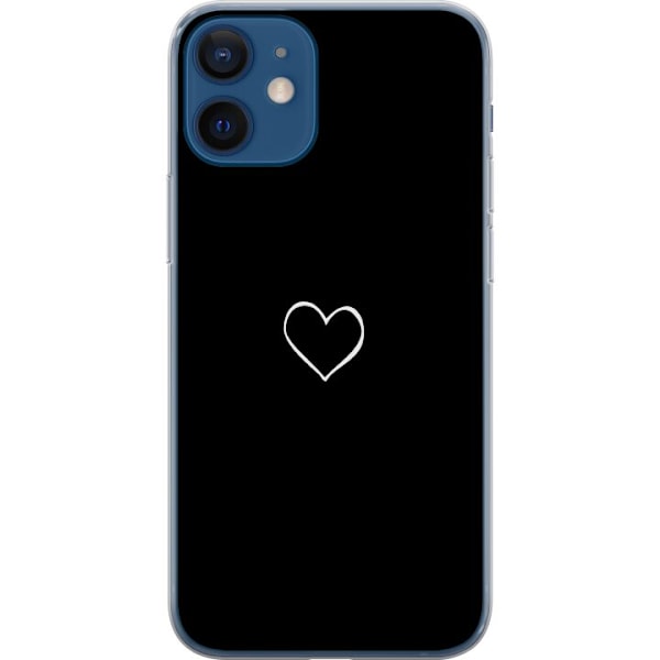 Apple iPhone 12  Läpinäkyvä kuori Sydän
