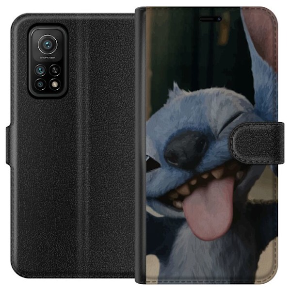 Xiaomi Mi 10T 5G Tegnebogsetui Stitch Sød Alien - Blå Favori
