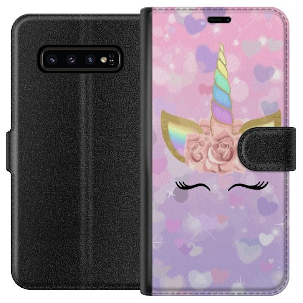Samsung Galaxy S10 Tegnebogsetui Unicorn