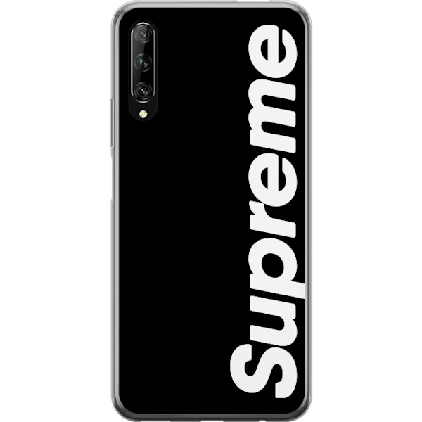 Huawei P smart Pro 2019 Läpinäkyvä kuori Supreme Musta Valkoinen Streetwear Suunnittelu Klassinen Muoti-ikoni Trendi Urbani Tyyli Graafinen Motiivi
