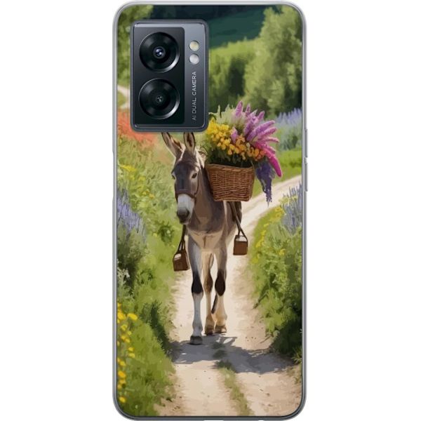 OnePlus Nord N300 Genomskinligt Skal Åsna Djurmotiv Rolig Design Naturmotiv Populär Dekor Humor Grafiskt Djurtema Exotiskt