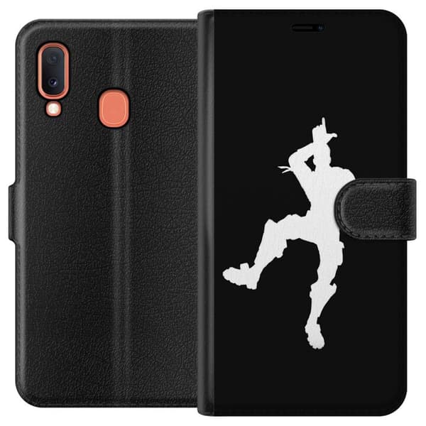 Kompatibelt Plånboksfodral till Samsung Galaxy A20e Fortnite Dance