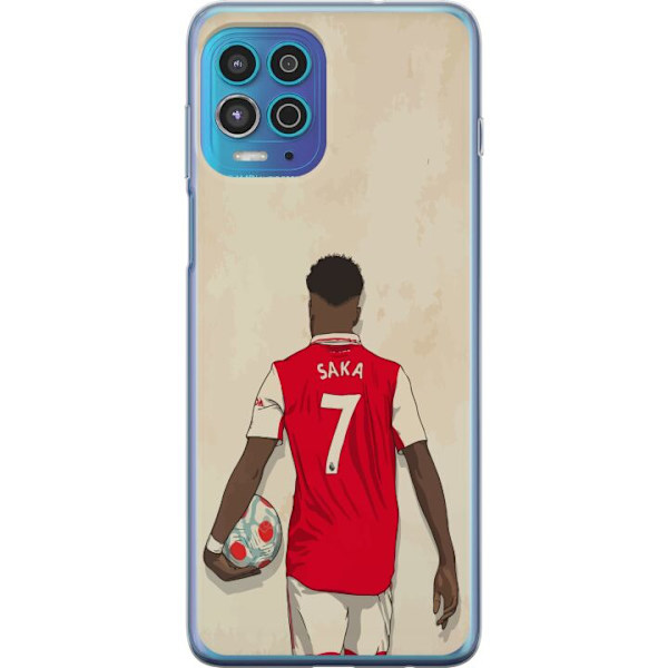 Motorola Moto G100 Läpinäkyvä kuori Arsenal FC Jalkapallo Arsenal FC Motiivi Pelaaja Premier League Englanti Suosittu Urheilulaji Jalkapallotähti
