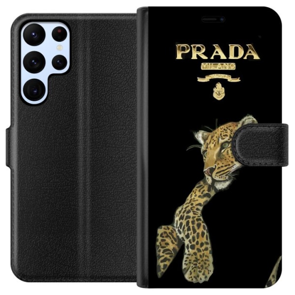 Samsung Galaxy S22 Ultra 5G Lompakkokotelo Prada Leopard