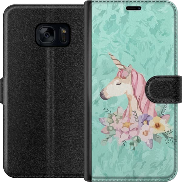 Kompatibelt Lommeboketui til Samsung Galaxy S7 Unicorn