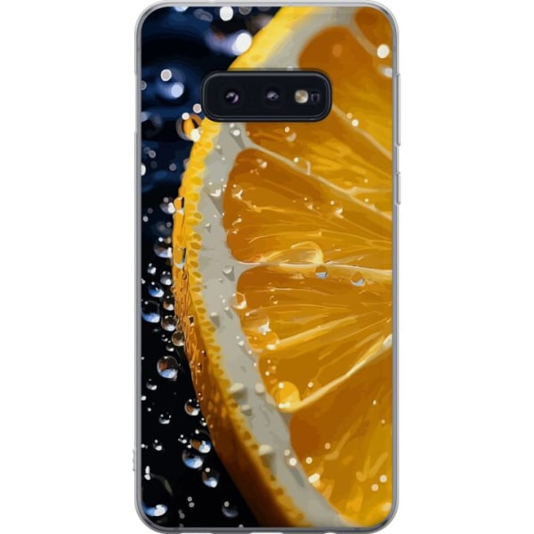 Samsung Galaxy S10e Genomskinligt Skal Apelsin