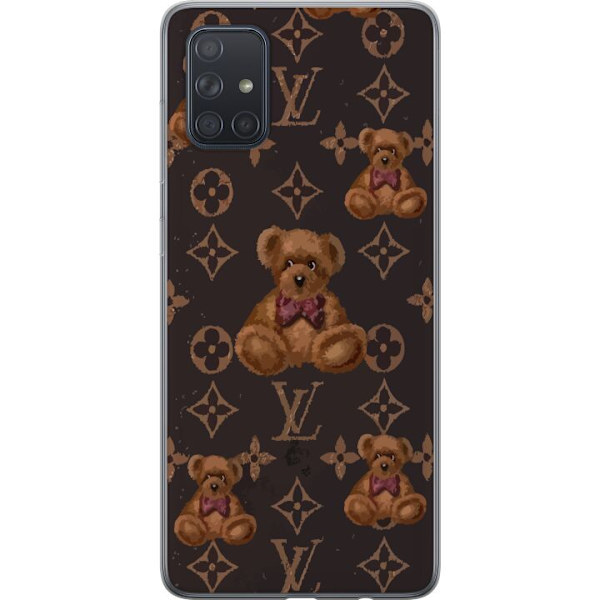 Samsung Galaxy A71 Läpinäkyvä kuori Louis Vuitton Teddykarhu Kuvio Ylellinen Muotisuunnittelu Suosittu Motiivi Muoti-Trendi Ylelliset Asusteet