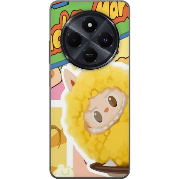 Xiaomi Redmi A4 Genomskinligt Skal Labubu Wacky Mart Pop Mart Serie Samlarfigur Söt Design Populärt Motiv Figurserie Kreativ Art Toy