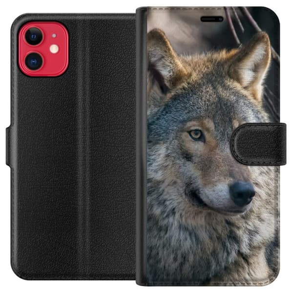 Kompatibel Tegnebogsetui til Apple iPhone 11 Ulve