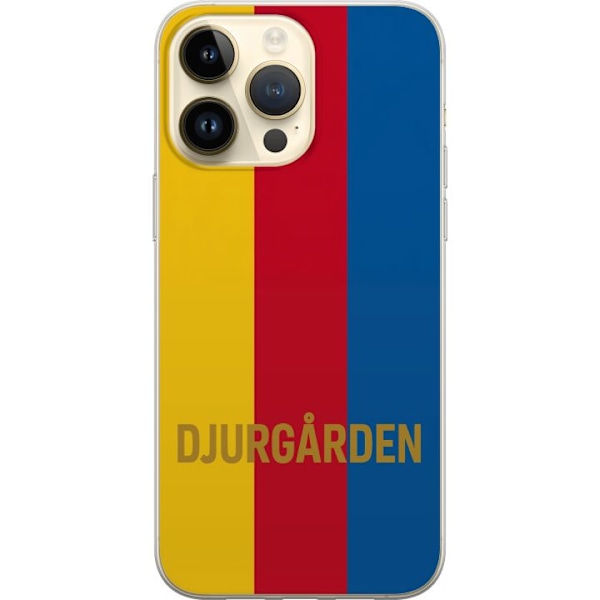 Apple iPhone 15 Pro Max Genomskinligt Skal Djurgården – fot