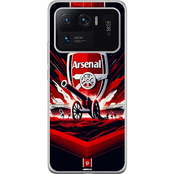 Xiaomi Mi 11 Ultra Läpinäkyvä kuori Arsenal