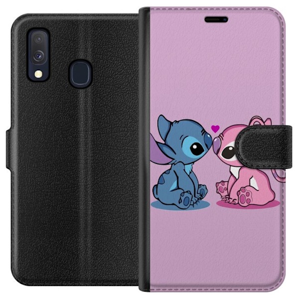 Samsung Galaxy A40 Lompakkokotelo lilo & stitch 2025