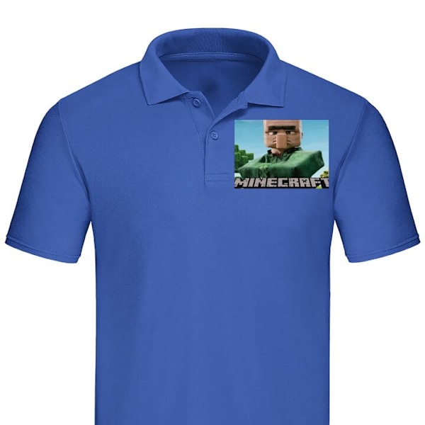 Poloshirt til Voksen | Elegant Poloshirt A Minecraft Movie Blå Medium