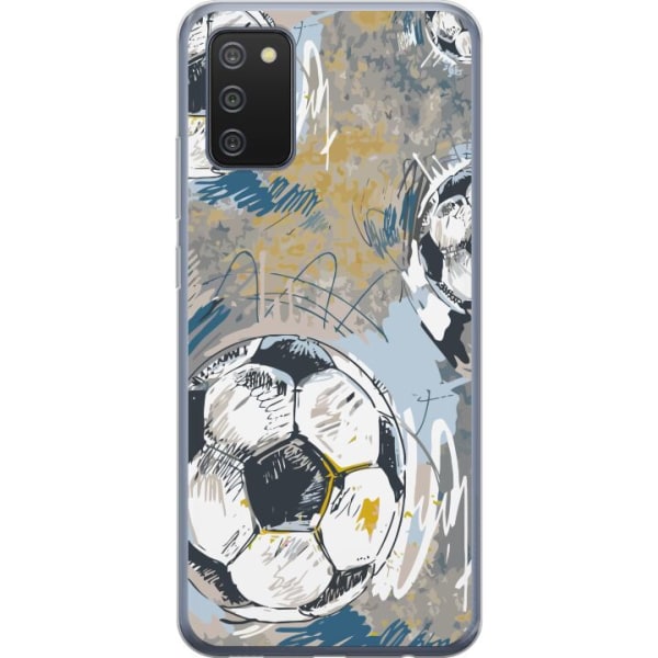 Samsung Galaxy A02s Läpinäkyvä kuori Jalkapallo