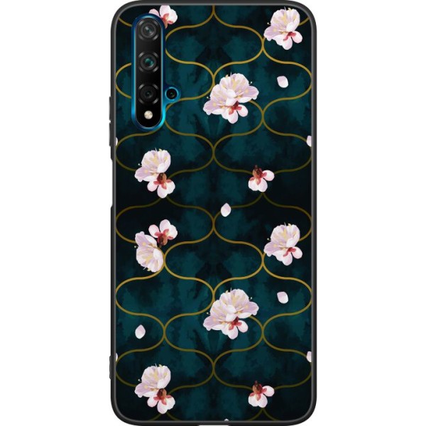 Huawei nova 5T Sort cover Blomster