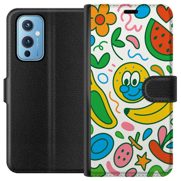 OnePlus 9 Tegnebogsetui Sommerfugle Slør