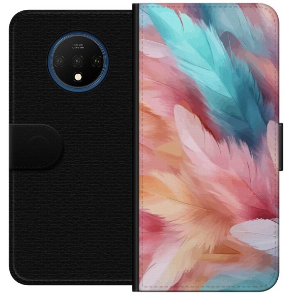 OnePlus 7T Plånboksfodral Fjädrar