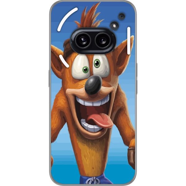 Nothing Phone (2a) Läpinäkyvä kuori Crash Bandicoot