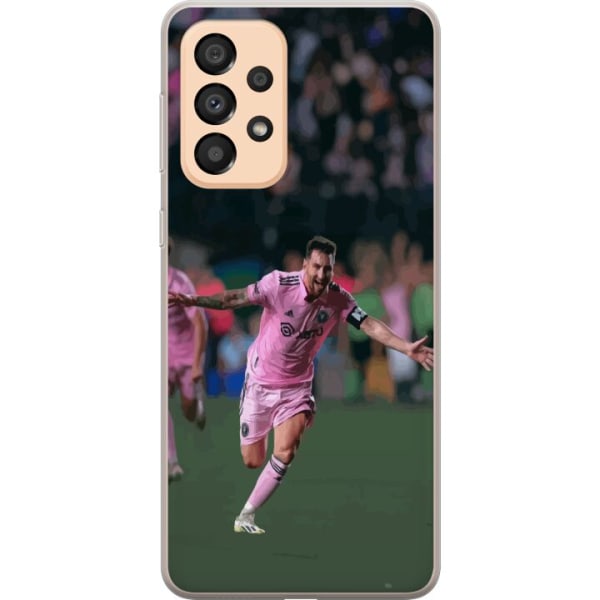 Samsung Galaxy A33 5G Gennemsigtig cover Lionel Messi