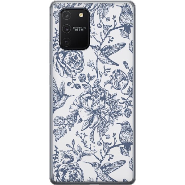 Samsung Galaxy S10 Lite Genomskinligt Skal Blomster & Fåglar – romantiskt mönster i vintage-stil