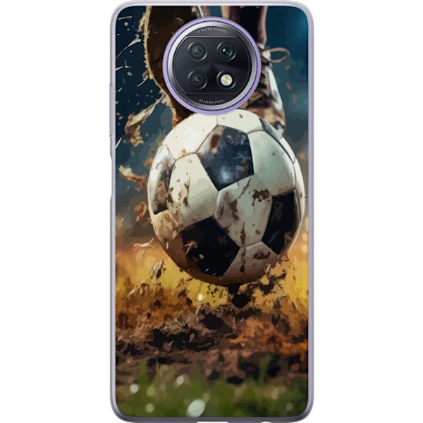 Xiaomi Redmi Note 9T Genomskinligt Skal Fotboll