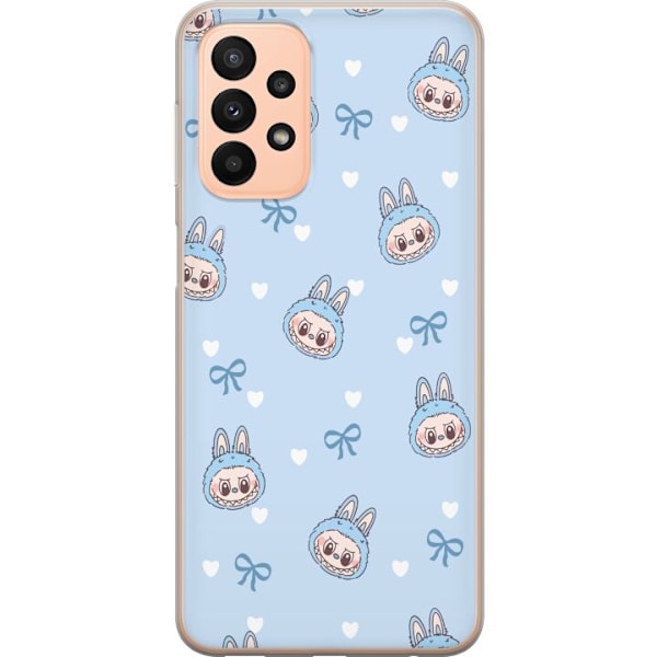 Samsung Galaxy A23 Läpinäkyvä kuori Labubu Tuli Henki
