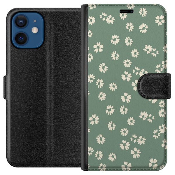 Apple iPhone 12 mini Lompakkokotelo Kukkaisunelma - Värikäs Kukkakuvio
