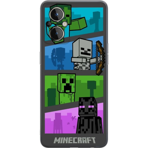 OnePlus Nord N20 5G Genomskinligt Skal Minecraft