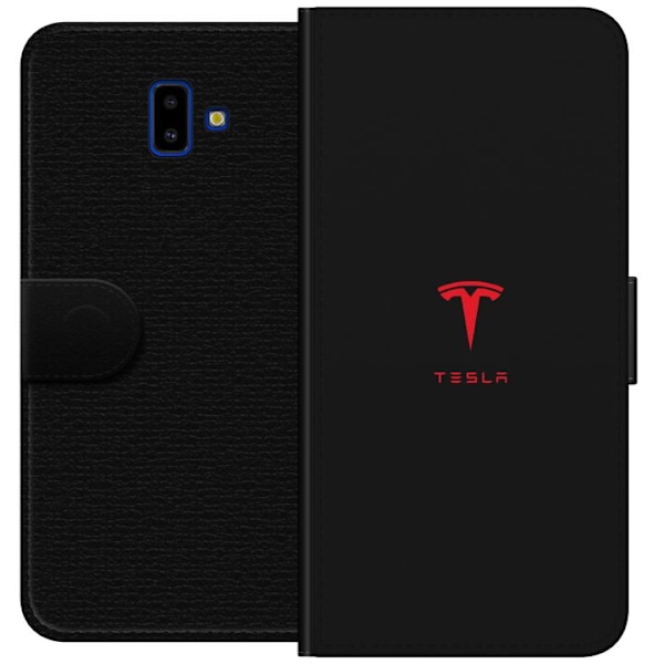 Samsung Galaxy J6+ Tegnebogsetui Tesla