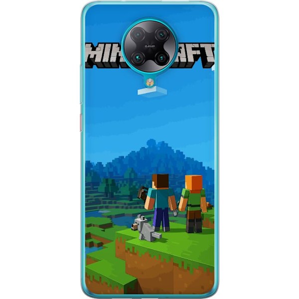 Xiaomi Poco F2 Pro Gennemsigtig cover Minecraft Key Art