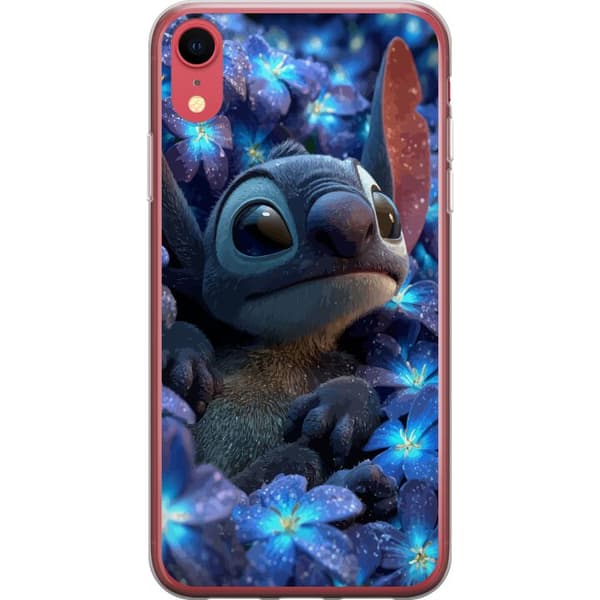 Kompatibelt Mobildeksel til Apple iPhone XR Stitch Blant Blomster I Nattlys