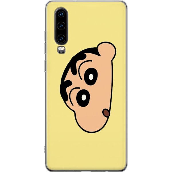 Huawei P30 Gennemsigtig cover Peeking Shinchan