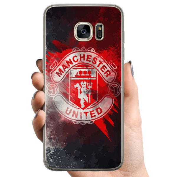 Samsung Galaxy S7 edge TPU Mobildeksel Manchester United FC
