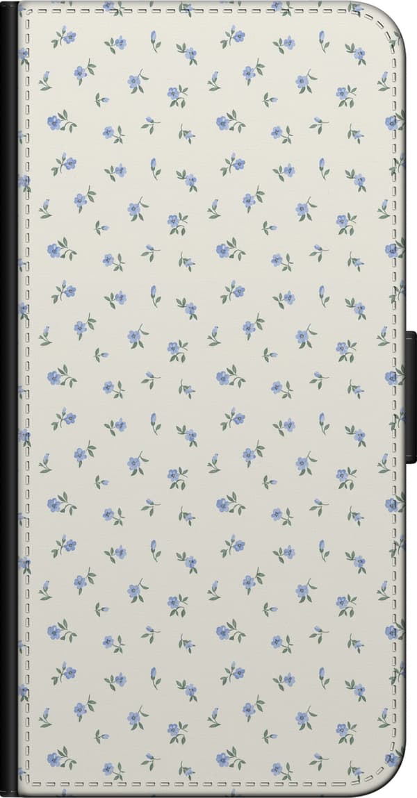 Kompatibelt Lommeboketui til OnePlus 9 Pro Beige blomsterillustrasjon beige