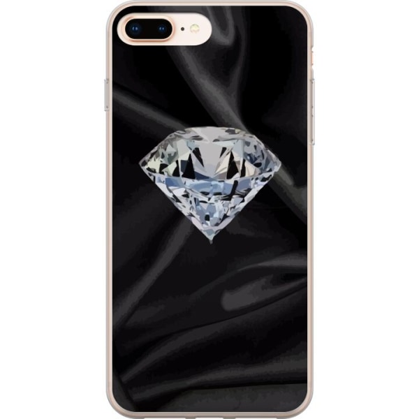 Apple iPhone 8 Plus Läpinäkyvä kuori Silkkidiamantti