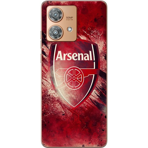 Motorola Edge 40 Neo Läpinäkyvä kuori Arsenal