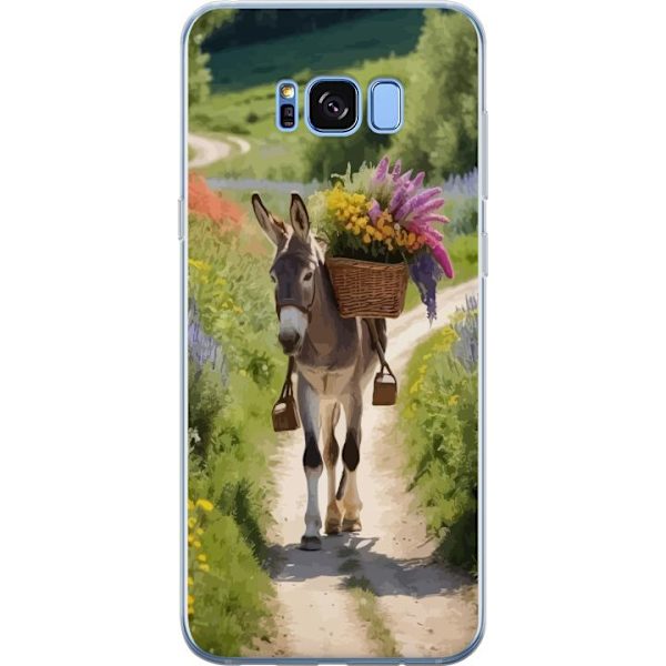 Samsung Galaxy S8 Läpinäkyvä kuori Aasi Eläinaihe Rauhallinen Suunnittelu Luontoaihe Suosittu Koristelu Huumori Graafinen Eläinteema Eksoottinen