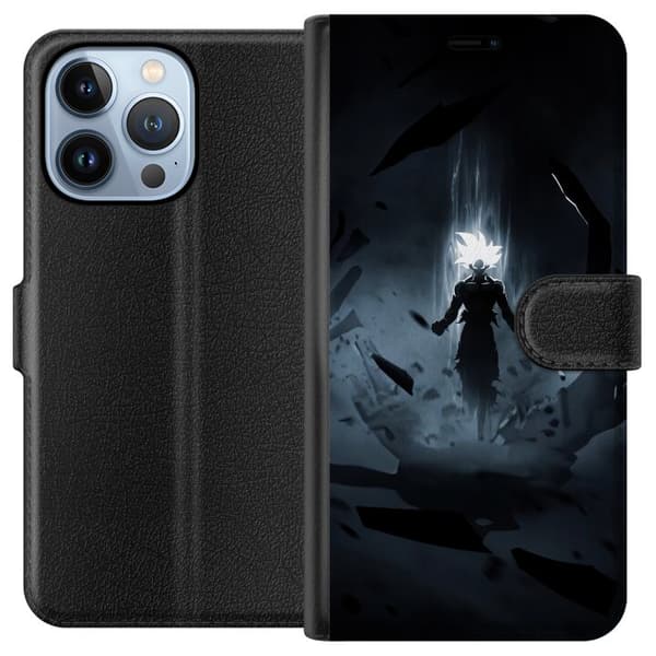 Kompatibel Tegnebogsetui til Apple iPhone 13 Pro Skyggekriger sort