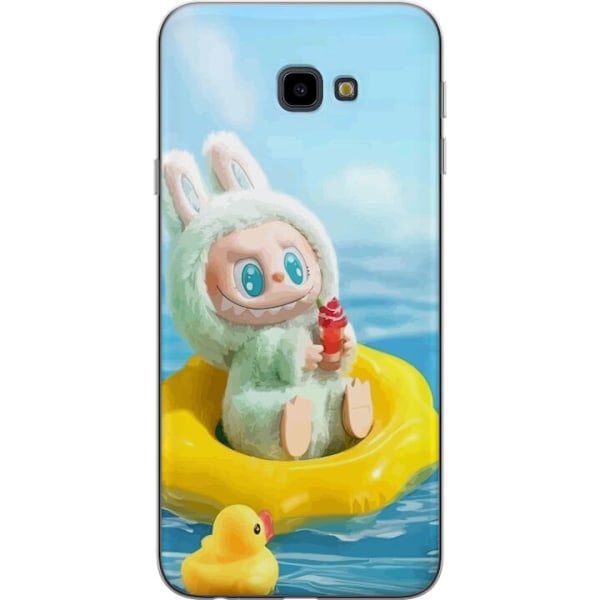 Samsung Galaxy J4+ Läpinäkyvä kuori Labubu Stripe Attack -