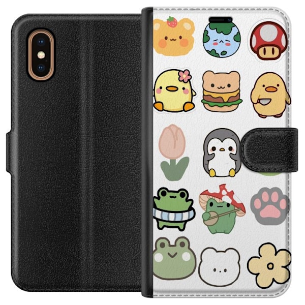 Apple iPhone XS Max Tegnebogsetui Kawaii Friends