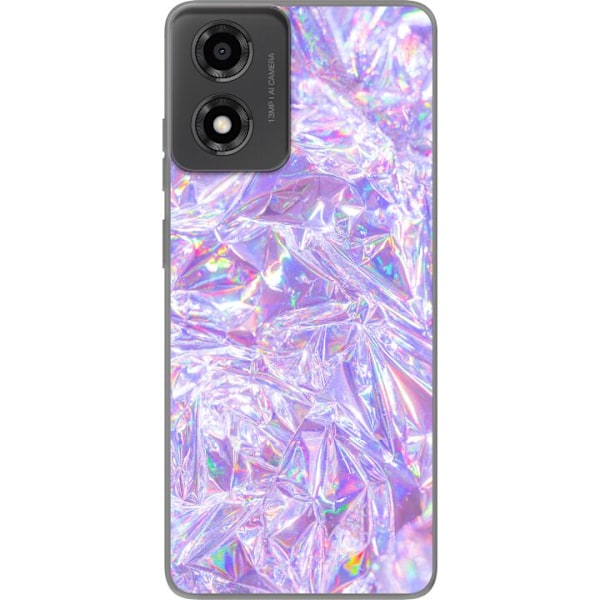 Motorola Moto E14 Gennemsigtig cover Glitter