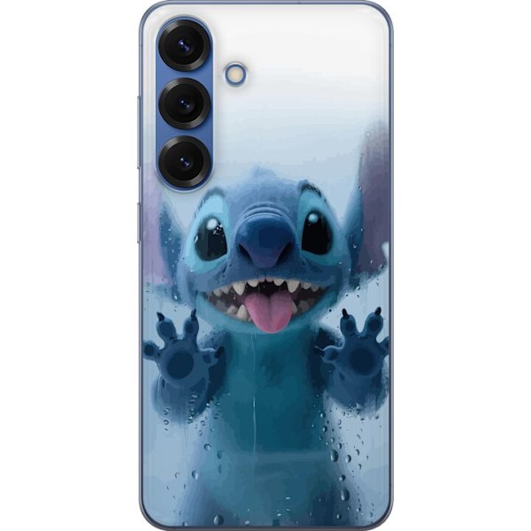 Samsung Galaxy S25+ Genomskinligt Skal Stitch Window View – Stitch vid ett fönster i söt stil