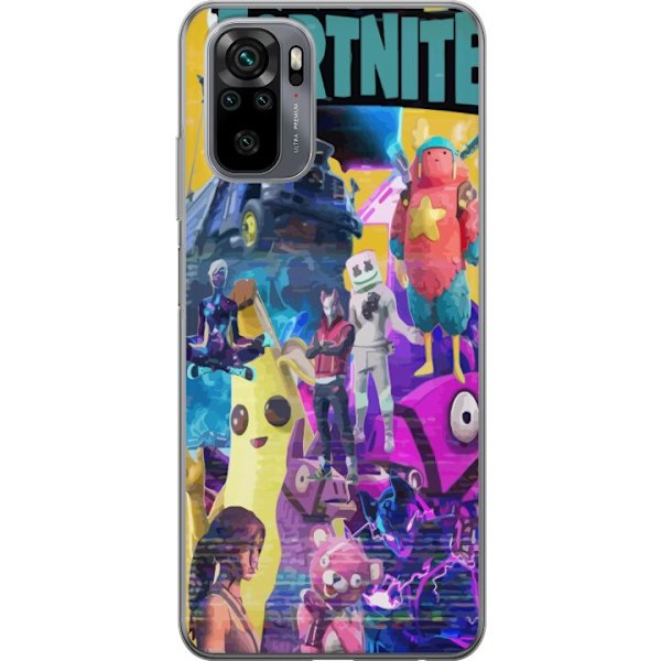 Xiaomi Redmi Note 10S Läpinäkyvä kuori Fortnite