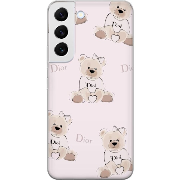 Samsung Galaxy S22+ 5G Läpinäkyvä kuori Teddy Dior Vibes -