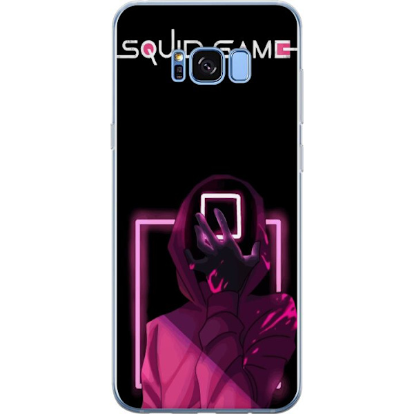 Samsung Galaxy S8 Genomskinligt Skal Squid Game Tema Populär Serie Motiv Grafiskt Ikoniskt Design Asiatisk Popkultur Spänning Drama