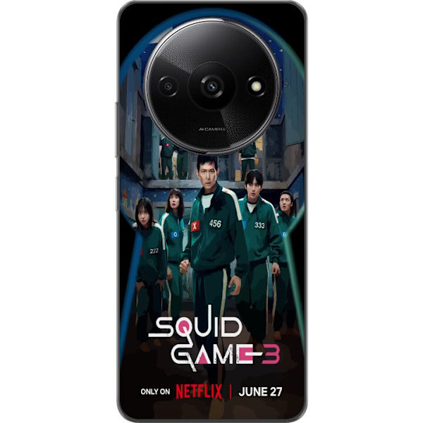 Xiaomi Redmi A3 Läpinäkyvä kuori Squid Game Kausi 3 TV-sarjan hahmot Suositut TV-sarja Motiivit Ikoni Jännitys Draama Aasialainen suunnittelu Tren