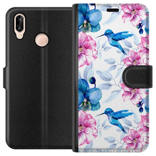 Huawei P20 lite Plånboksfodral Hummingbird