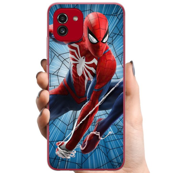 Samsung Galaxy A03 TPU Mobilcover Spidermand
