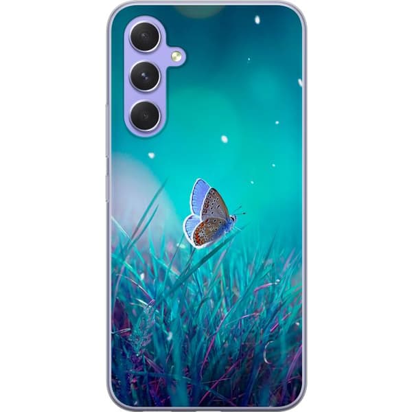 Kompatibelt Mobildeksel til Samsung Galaxy A54 Blå sommerfugl